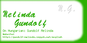 melinda gundolf business card